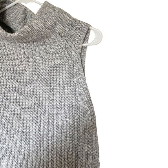 A new day NEW wool blend sleeveless sweater dress cowl neck gray medium - Picture 2 of 7
